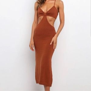 Petal & Pup Hailey Dress in Rust